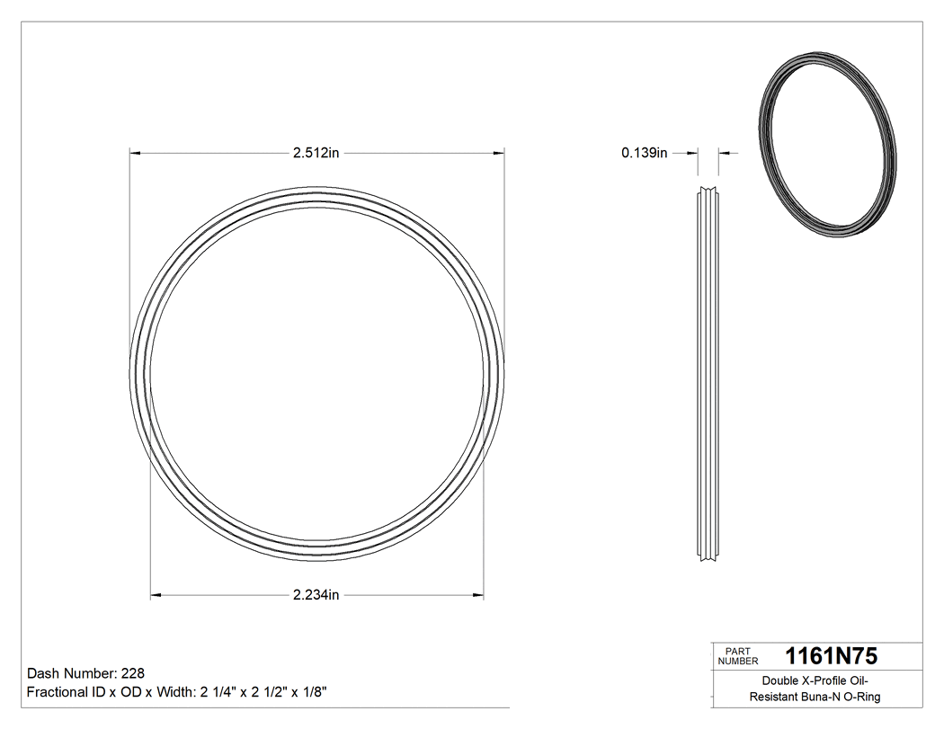 Technical drawing - 1161N75